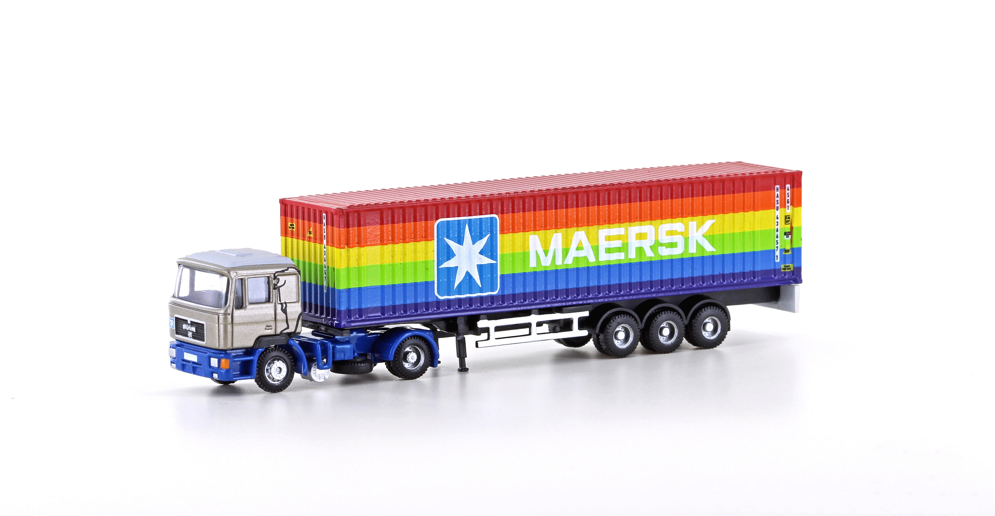 MAN F90 container semitrailer truck MAERSK
