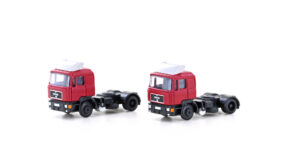 Set of 2 MAN F90 SZM, 2-axle, red