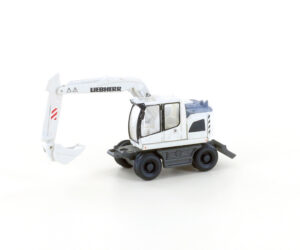 Liebherr Compact excavator w. backhoe bucket, white