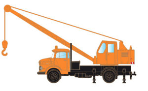 MB L322 Mobilkran, gelb/schwarz