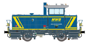 Diesel locomotive MaK G322B (V601) MWB, Ep.VI, DC/DCC