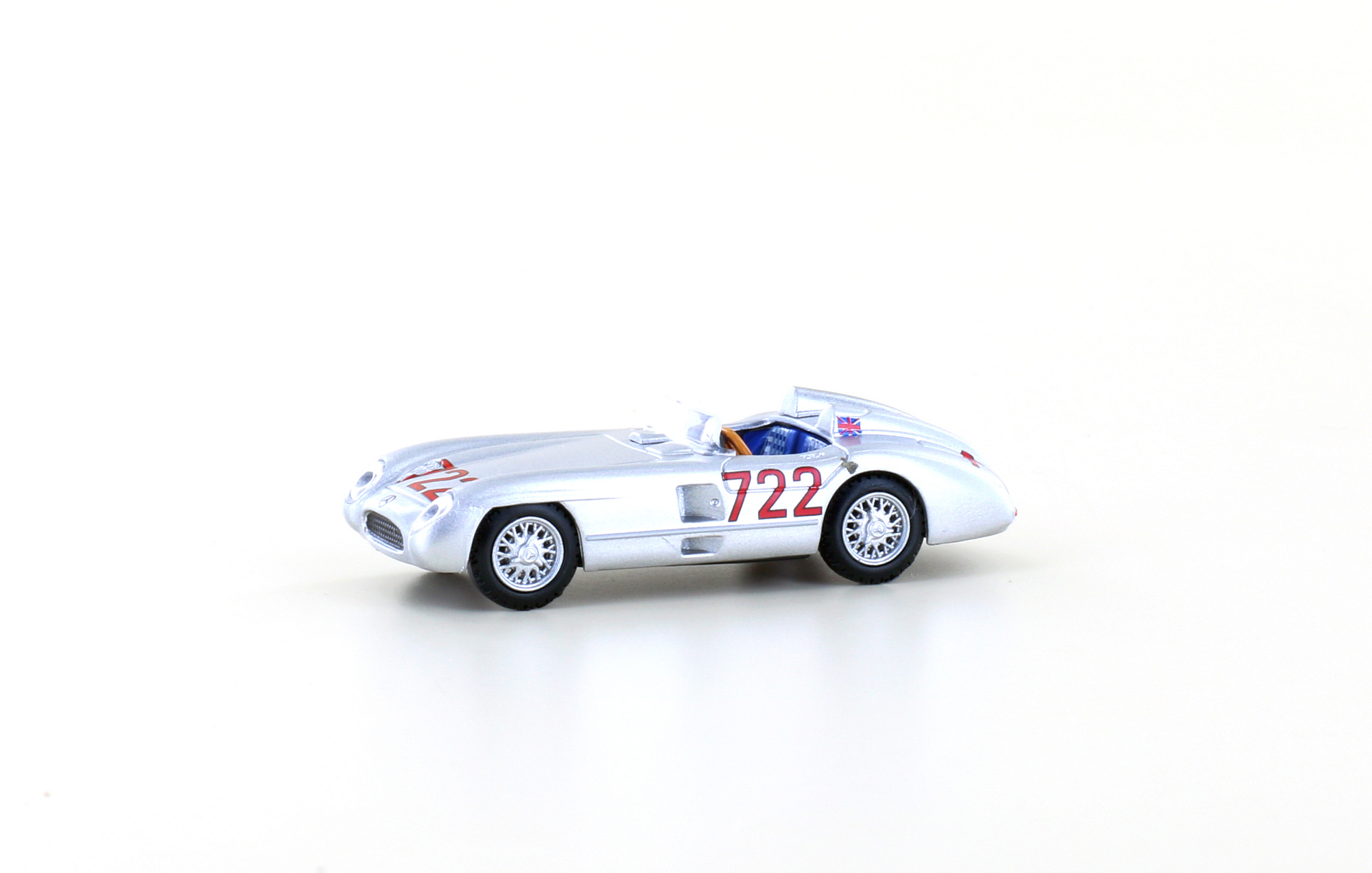 Mercedes-Benz 300 SLR Roadster, No.722 silber - 1/87 – Bild 3