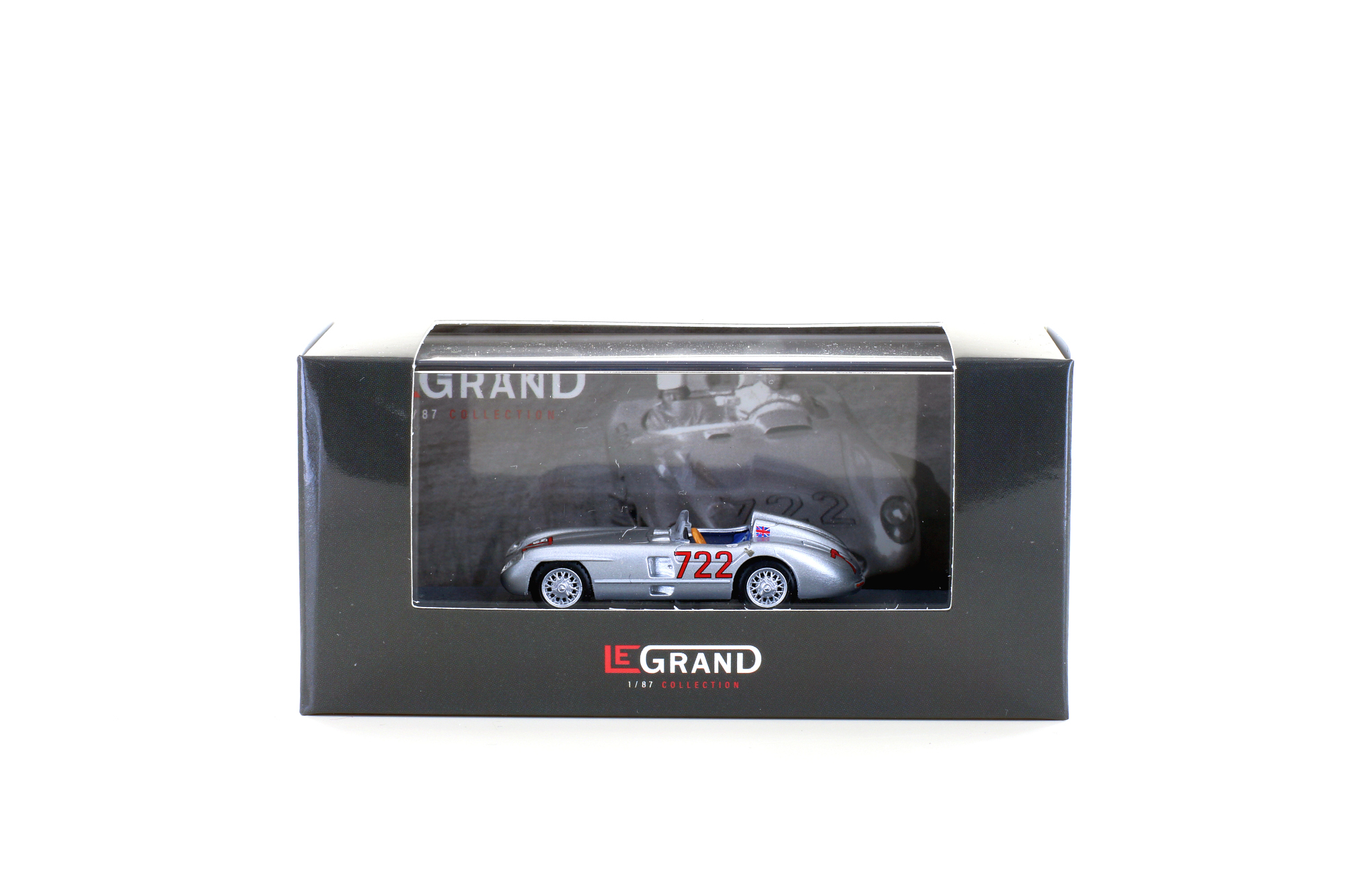 Mercedes-Benz 300 SLR Roadster, No.722 silber - 1/87 – Bild 5