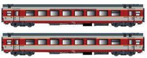 2er Set GC Personenwagen A8u SNCF, Ep.IV, Aquitaine, AC