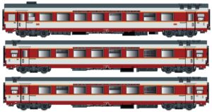 3er Set GC Personenwagen SNCF, Ep.IV, Etendard, B, AC