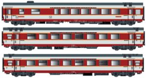 3er Set GC Personenwagen SNCF, Ep.IV, Etendard, C, AC