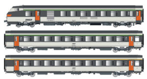 3er Set Personenwagen VU+VTU SNCF, Ep.IV