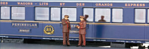 Set of 3 train attendants CIWL, Ep.III, brown uniform