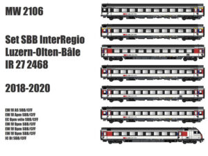 7er Set Personenwagen SBB, Ep.VI, IR 27
