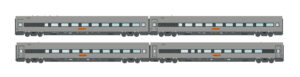 Set of 4 Metropolitan passenger coaches, Ep.V, Set 2, AC