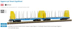 Timber transport wagon Sggmrrs 90 Innofreight, Ep.VI