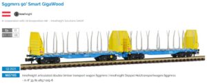 Timber transport wagon Sggmrrs 90 Innofreight, Ep.VI