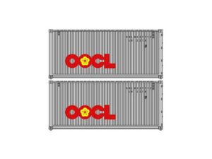 Set of 2 20'containers OOCL