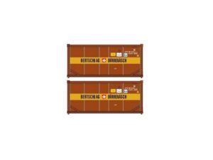 Set of 2 20' tank containers BERTSCHI brown