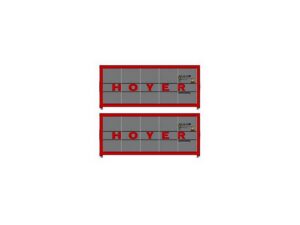 Set of 2 20' HOYER tank containers