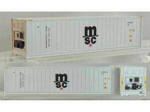 Set of 2 40' refrigerated containers MSC