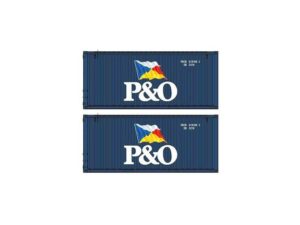 Set of 2 20' containers P&O