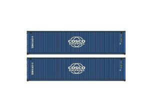 Set of 2 40' containers COSCO BLUE