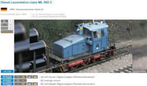 Diesel locomotive ML 500 C Mannesmann, Ep. V, Sound P
