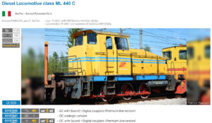 Diesellok ML 440 C der "SerFer", Ep.V-VI, AC Sound