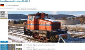 Diesel locomotive ML 500C, Kali & Salz, Ep.V, AC Sound P