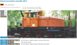 Diesellok ML 440 C, RHG, Ep. IV, AC Sound P